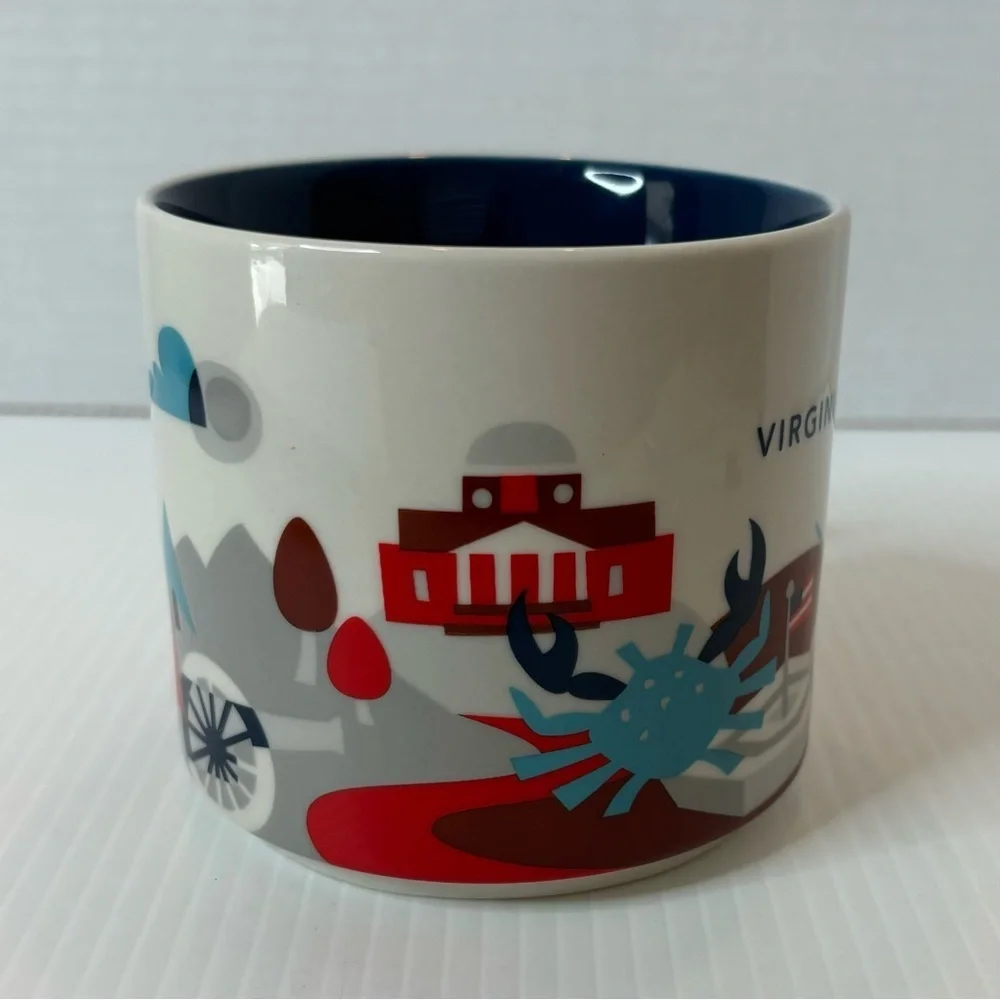 Starbucks Virginia 14 oz Mug You Are Here 2014 Collector Series Coffee Cup